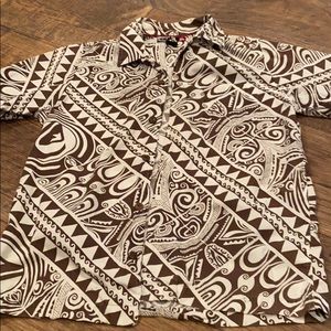 Boys large 16/18 quicksilver button up shirt